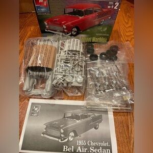 2003 AMT ERTL 1955 Chevy Bel Air Street Machine 1/25 Car Vehicle Model Build Kit